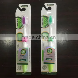 Daily Home Use Adult Toothbrush With Flower thumbnail-1