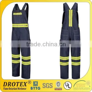 Denim Overalls EN471 Reflective Striped Denim Bib Overall thumbnail-1