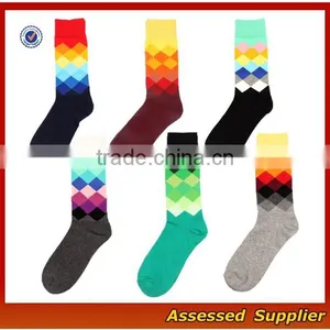 WH-118 Colorful Wholesale Funny Fashion Design Happy Business Cozy Knitted Crew Custom Socks for Men and Women thumbnail-2
