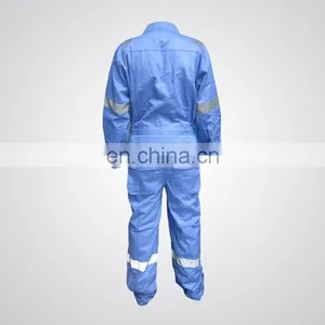Cheap 100% Cotton Fire Retardant Coverall for Safety Protective Overall thumbnail-6