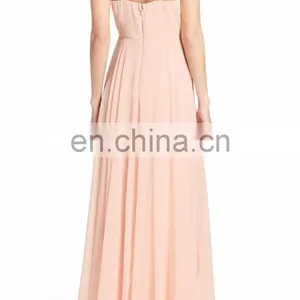 Elegant Spaghetti Strap Long Chiffon Surplice Sexy Evening Dress Women thumbnail-5