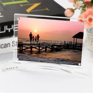 Wholesale Plastic Desktop Picture Holder Glass Love Photo Frames Mosaic Photo Frame thumbnail-1