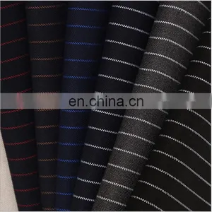Polyester Viscose Blend Shrink Resistant Stripe Suiting Fabric thumbnail-3