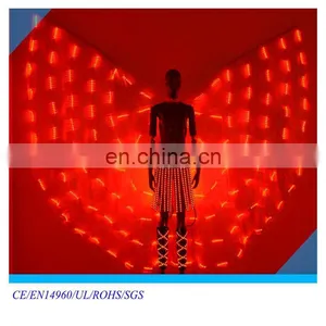 Hot Sale Led Performance Wear for Dance Costume Led Belly Dance Wings thumbnail-1