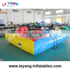 4m Jumping Bed Inflatable Water Trampoline , Rave Water Trampoline for Sale thumbnail-1