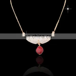 Promotional Wholesale Custom Crystal Metal Rhinestone 2014 Fashion Germanium Statement Necklace Jewelry MCB-0016 thumbnail-1