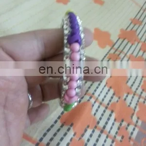 Unique Crystal Studded Lac/ Lakh Bangles in Neon Colours thumbnail-1