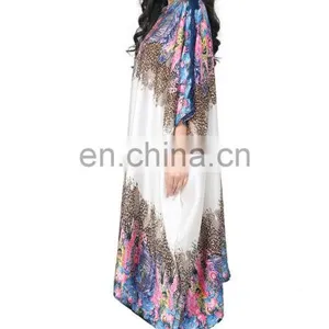 Animal Printed Style Free Size Kaftan / Fancy Collar Neck Calf Length Kaftan For Party Wear / Latest Night Dress(kaftans 2017) thumbnail-4