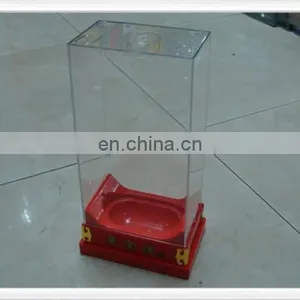 Portable Ashtray Pocket Ashtray Plastic Ashtray in Square Design Red Color Pass REACH thumbnail-1