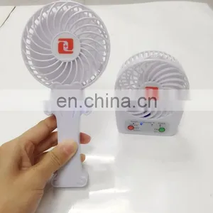 Mini Portable Rechargeable Fan With Led Torch Powered By 18650 thumbnail-1