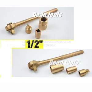 Non Spark Explosion Proof Beryllium Copper Ratchet Wrench thumbnail-1