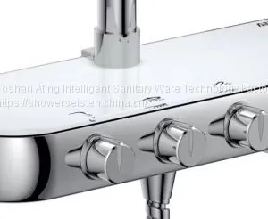 NEW Promotion Rain Shower Sets With Bracket Chrome Colour 3 Functions Foshan Factory thumbnail-2