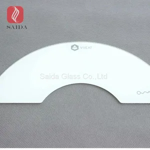Custom Sector Shape White Printed Tempered Glass Panel for Home Appliance Parts thumbnail-5