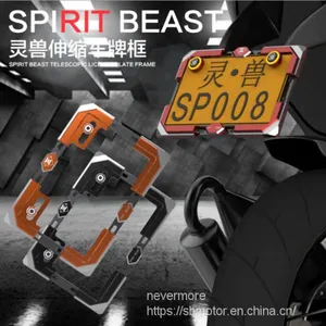 Spirit Beast Motorcycle Modified Registration Plate Holder Universal for Most Motor DR206 L7 thumbnail-1