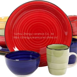 Home Use Stoneware Dinnerware of 16pcs Dinner Set thumbnail-5