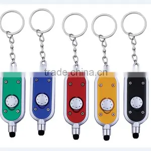 2016 New Button Battery Led Mini Keychain Stylus Pen With Laser Light thumbnail-2