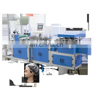 High Quality Auto Two Heads Baseball Bouffant Cap Making Ironing Machine thumbnail-1