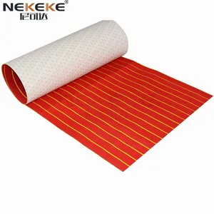 NEKEKE Red+ Yellow Stripe EVA Foam Sheet Boat Yacht Deck Pad Composite Decking thumbnail-5