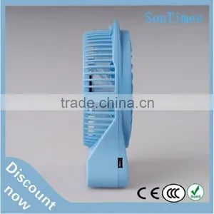High Quality Blue Mini Desktop Computer Rechargeable Usb Mini Mist Cooling 5volt dc Water Air Cooling Fan thumbnail-2