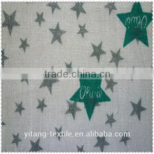 Cute Star Linen Cotton Printed Fabric Wholesale thumbnail-1