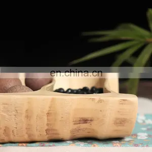 Handmade Bamboo Root Dry Fruit Plate Multifunctional Bar Hotel Ramadan Wedding Decoration Wooden Decorations thumbnail-4