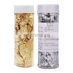 2g/box Edible Grade Genuine Gold Leaf Schabin Flakes Gold Cake Decoration DIY Chocolates Decor For Happy Birthday Party Baking thumbnail-5