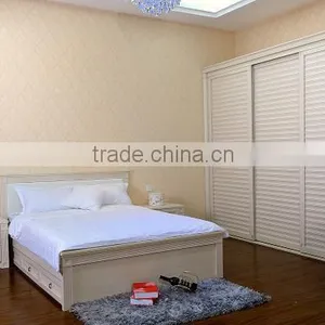Latest Designs of Wooden Bed Hotel/home Bedroom Furniture Set thumbnail-4