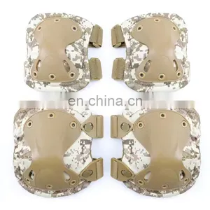 Tactical Knee Pads Elbow Pads Set Four Pieces Men's Outdoor Sports Motorcycle Camo Tactical Knee Pads thumbnail-4