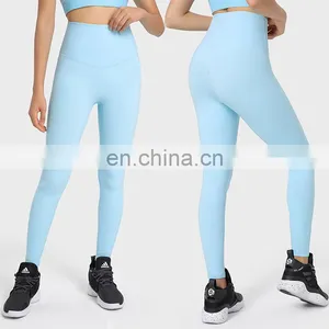 High Quality High Waist Crotchless Yoga Leggings Best Gym Fitness Workout Training Running Active Wear Tight Pants For Women thumbnail-1