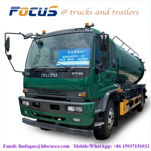 Isuzu Sewage Suction Truck,8000 Liters Sinotruck HOWO Sanitary Truck Combined Vacuum and Jet Suction Truck With Jetting Pump thumbnail-1