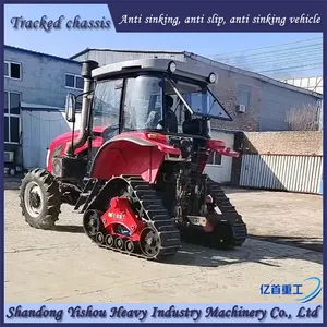 1404 Tractor Modified With Triangular Track Wheels for Anti-skid and Anti Sinking thumbnail-4