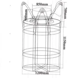 White Container Bag, Ton Bag, 1t Sling, Space Bag, Ton Bag, Soft Tray, Thickened Ton Bag thumbnail-2