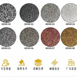 Hongyuan Water Paint Water-Based Epoxy Color Sand Self-leveling Floor Paint Water-Based Resin Water-Based Stone Washing thumbnail-2