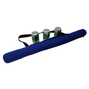 Custom Sling Shoulder Strap Solid Color Neoprene 6 Pack Cola Beer Can Cooler Tube thumbnail-3
