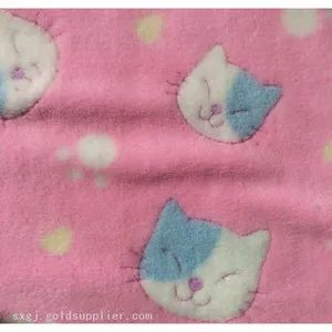 3D Printed Coral Fleece Embossed Printed Coral Fleece Fabric For Throw Blanket And Bath Robe thumbnail-3