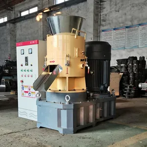 High-Efficiency 350-450kg/h Flat Die Biomass Pellet Machine thumbnail-2