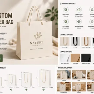 Custom Printed Paper Shopping Bag Luxury Gift Packaging Bag thumbnail-1