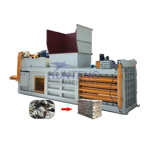 Hydraulic Cardboard Box Plastic Bottles Straw Baler Urban Garbage Baling Equipment ﻿EPC thumbnail-1