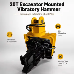 20T 30T Excavator Mounted Vibratory Hammer for Steel Pipe and Sheet Piles thumbnail-4