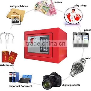 Home Safe Mini Iron Steel Safes Home Cash Security Money Safes thumbnail-5