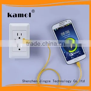 Jingze Supply Usb Wall Outlet Double 3 Pin Receptacle for American and Canada thumbnail-1