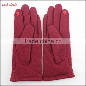 Ladies Winter Fashion Dress Gloves Thin Woolen Gloves Touch Screen Hand Gloves thumbnail-3