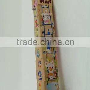 Wooden Educational Digital Building Block Tower Toys for Babies thumbnail-1