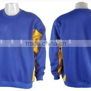 Custom High Quality 100% Polyester Men Plain Crewneck Sweatshirt Wholesale thumbnail-1