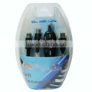 High Quality Black USB to MIDI Cable (keyboard Interface Converter ) thumbnail-5