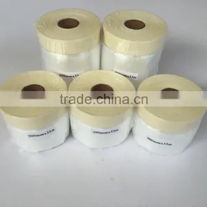 Pre-taped Protective Film for Glasses Auto Paint Masking Plastic Film thumbnail-1