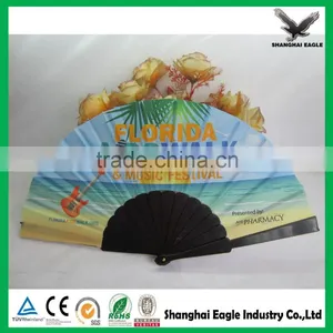 Wholesale Printed Custom Nylon Folding Fan thumbnail-4