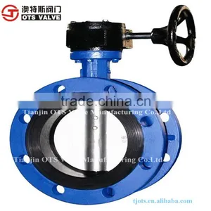 BV-WL-1202Handwheel Soft Seated Flanged Butterfly Valve thumbnail-1