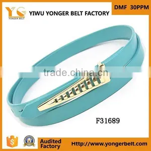 Colorful Elegant New Girls Summer Skinny Waist Belt pu Garment Belt thumbnail-3