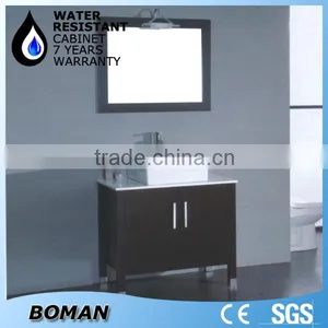Marble Corner Bathroom Sinks and Vanity Cabinet thumbnail-1